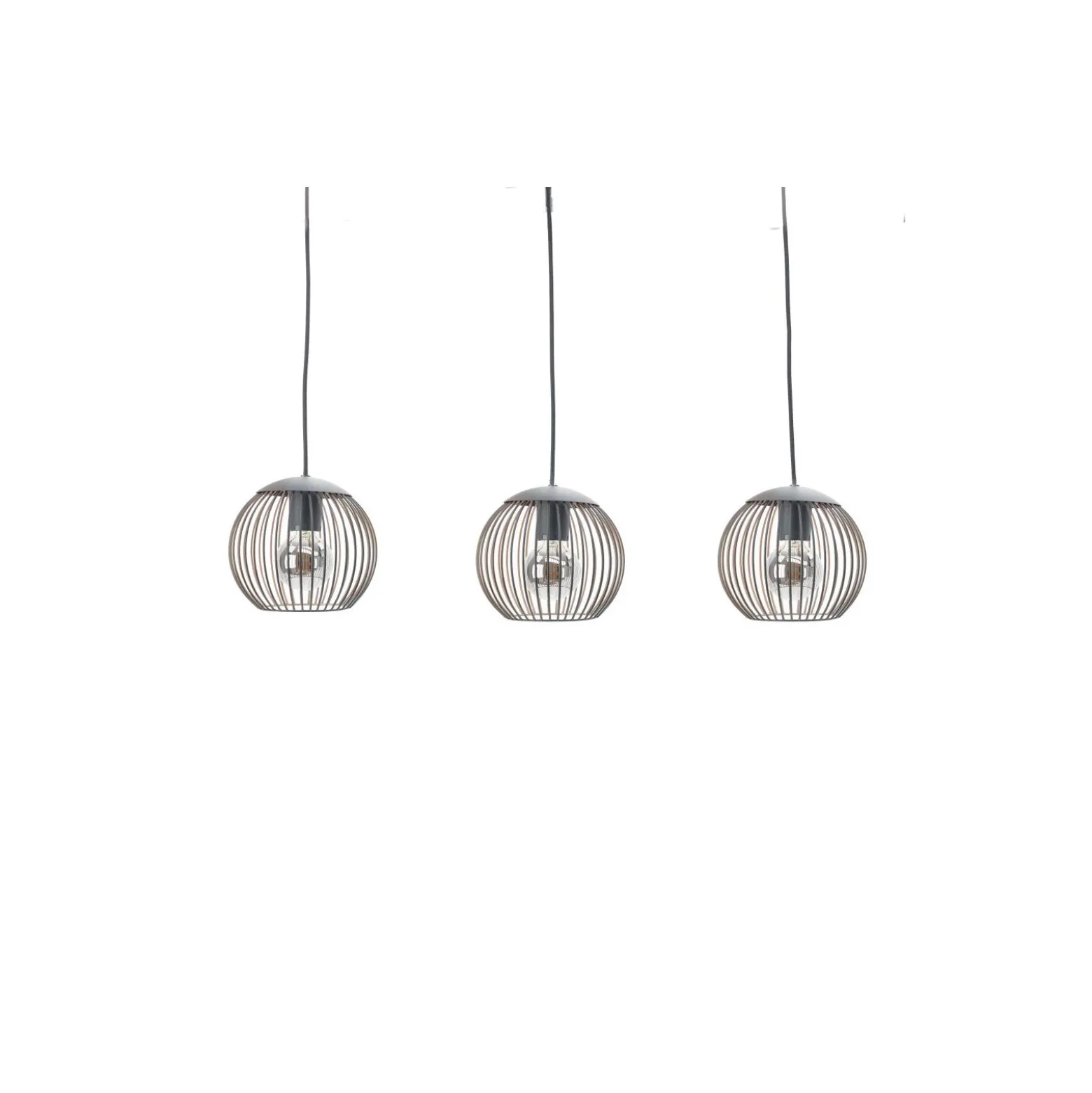 Eglo Pendellampa Almanzora Svart, Koppar | Passande för 3x E27