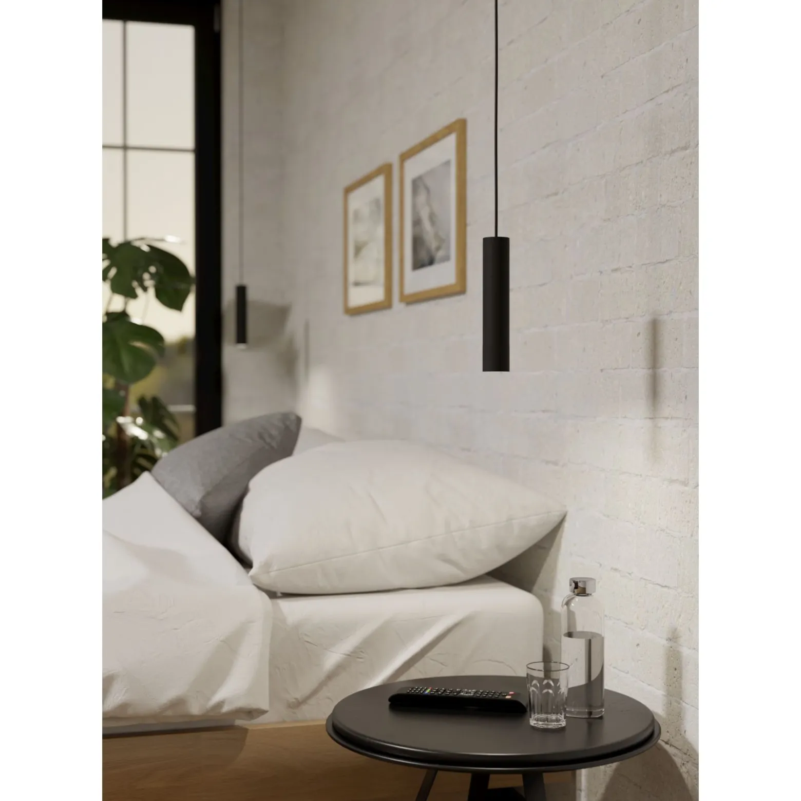 Eglo Pendellampa Almudaina Stål Svart 5W 480lm - 830 Varm Vit | 40mm