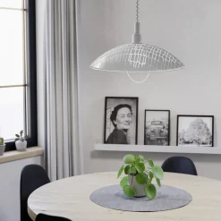 Eglo Pendellampa Alv-Z Plast Vit | 420mm - Passande För 1x E27