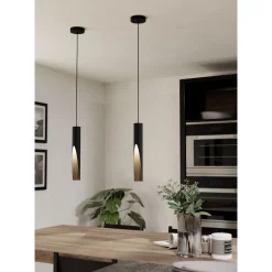 Eglo Pendellampa Barbotto Stål Svart 4W 345lm - 830 Varm Vit | 60mm