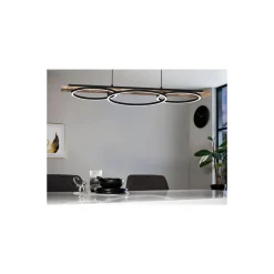 Eglo Pendellampa Boyal Trä Svart, Rostig 40.5W 3600lm - 830 Varm Vit | Dimbar