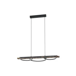 Eglo Pendellampa Boyal Trä Svart, Rostig 40.5W 3600lm - 830 Varm Vit | Dimbar