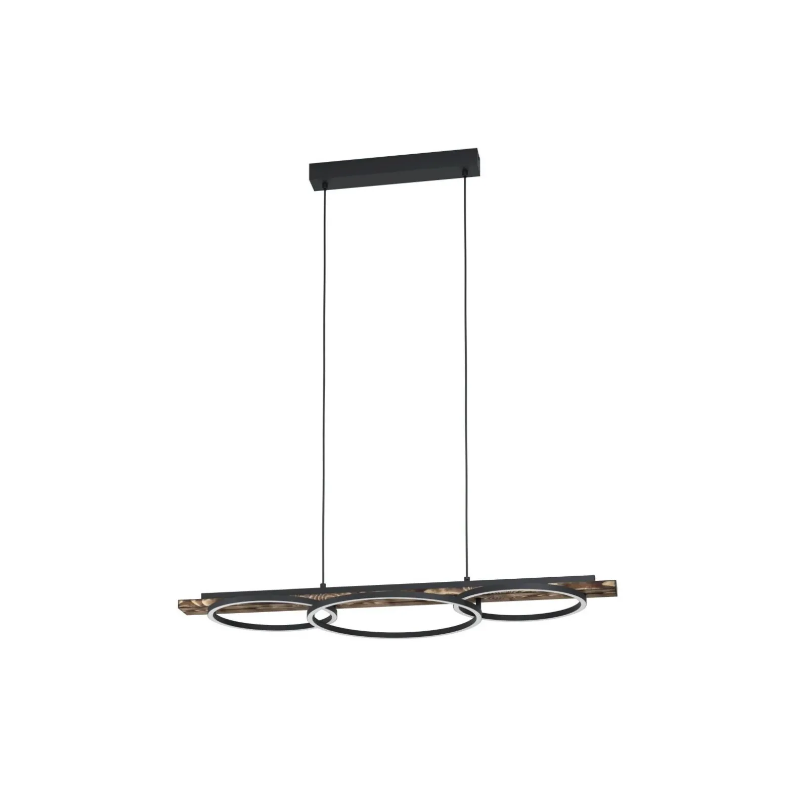 Eglo Pendellampa Boyal Trä Svart, Rostig 40.5W 3600lm - 830 Varm Vit | Dimbar