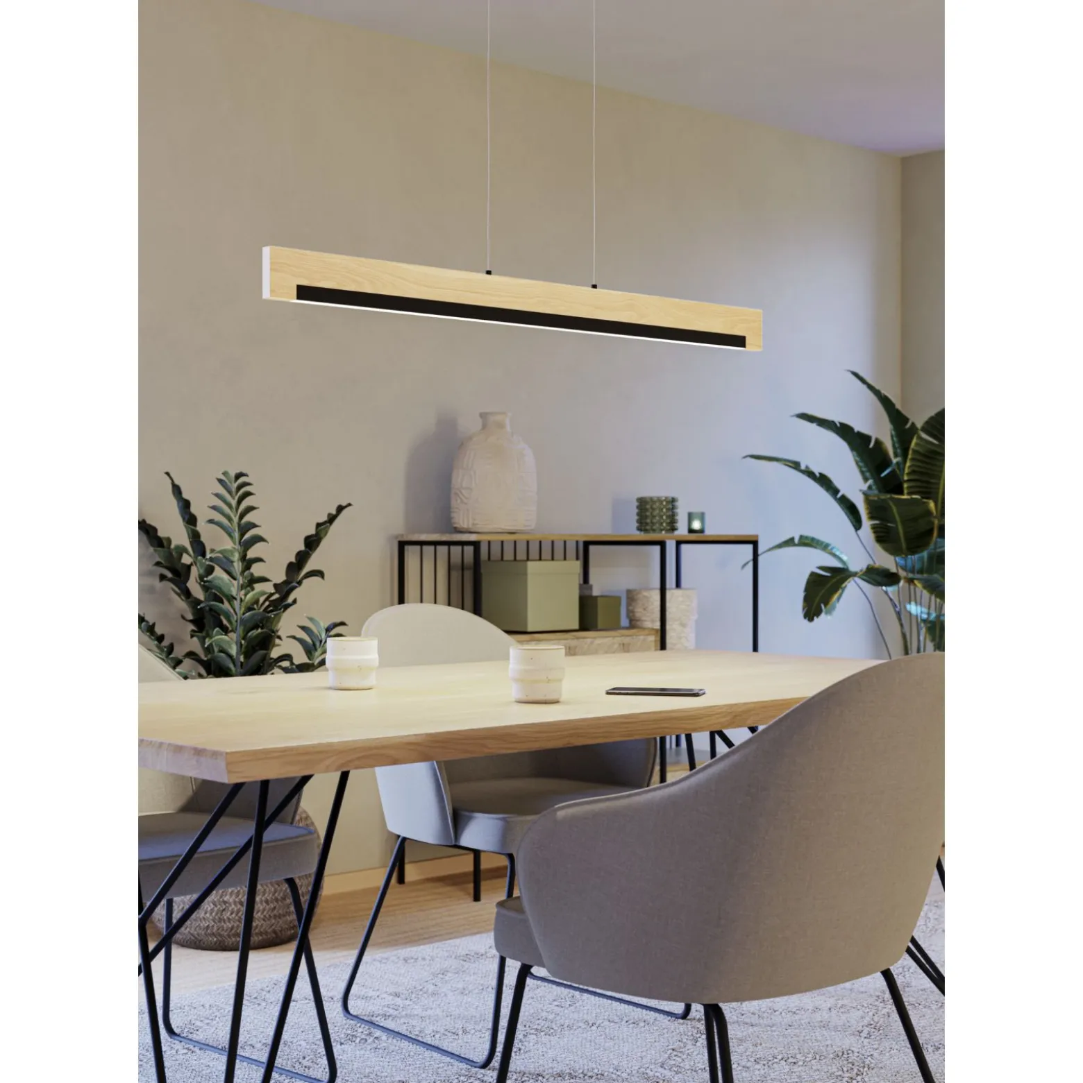 Eglo Pendellampa Camacho Stål Svart 25W 3100lm - 830 Varm Vit | Dimbar