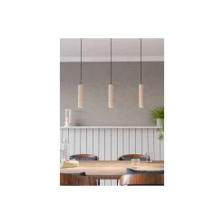Eglo Pendellampa Caminia Stål Slipad 3x4.7W 3x345lm - 830 Varm Vit | IP20 - Inkl. 3x GU10