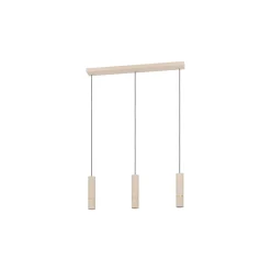 Eglo Pendellampa Caminia Stål Slipad 3x4.7W 3x345lm - 830 Varm Vit | IP20 - Inkl. 3x GU10