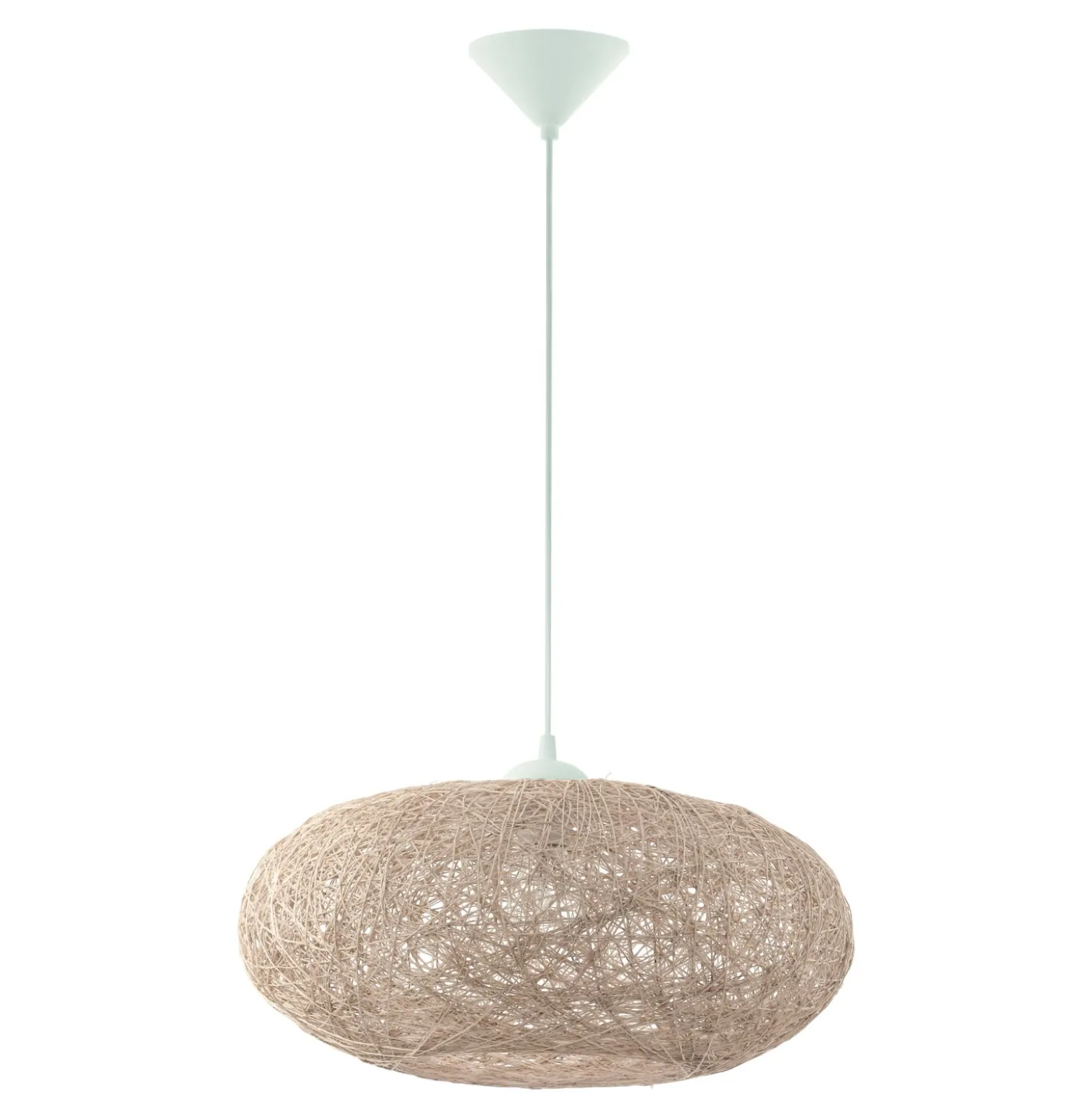 Eglo Pendellampa Campilo Plast Vit | 450mm - Passande För 1x E27