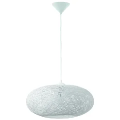 Eglo Pendellampa Campilo Plast Vit | 450mm - Passande För 1x E27