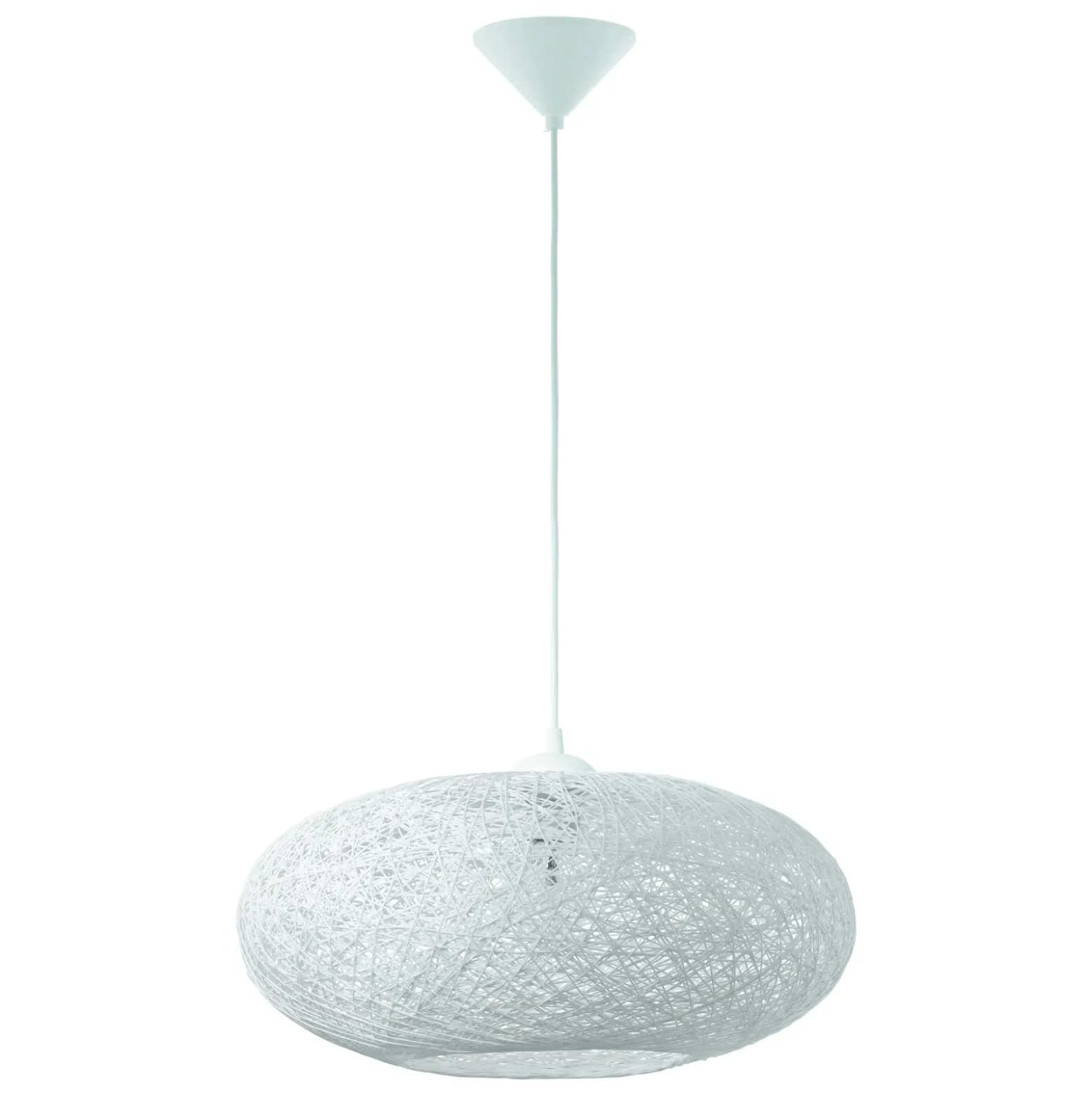 Eglo Pendellampa Campilo Plast Vit | 450mm - Passande För 1x E27