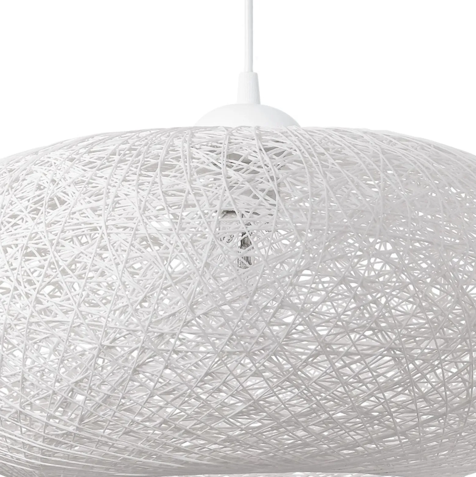 Eglo Pendellampa Campilo Plast Vit | 450mm - Passande För 1x E27