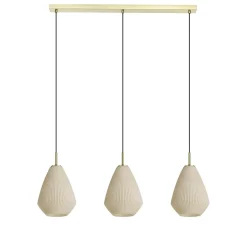 Eglo Pendellampa Caprarola Stål Guld | Passande För 3x E27