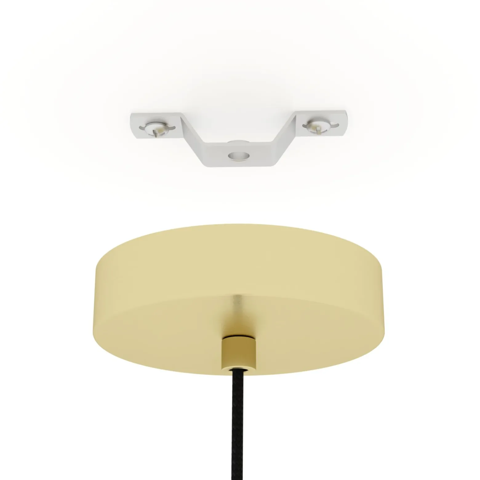 Eglo Pendellampa Caprarola Stål Guld | 200mm - Passande För 1x E27