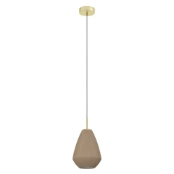 Eglo Pendellampa Caprarola Stål Guld | 200mm - Passande För 1x E27
