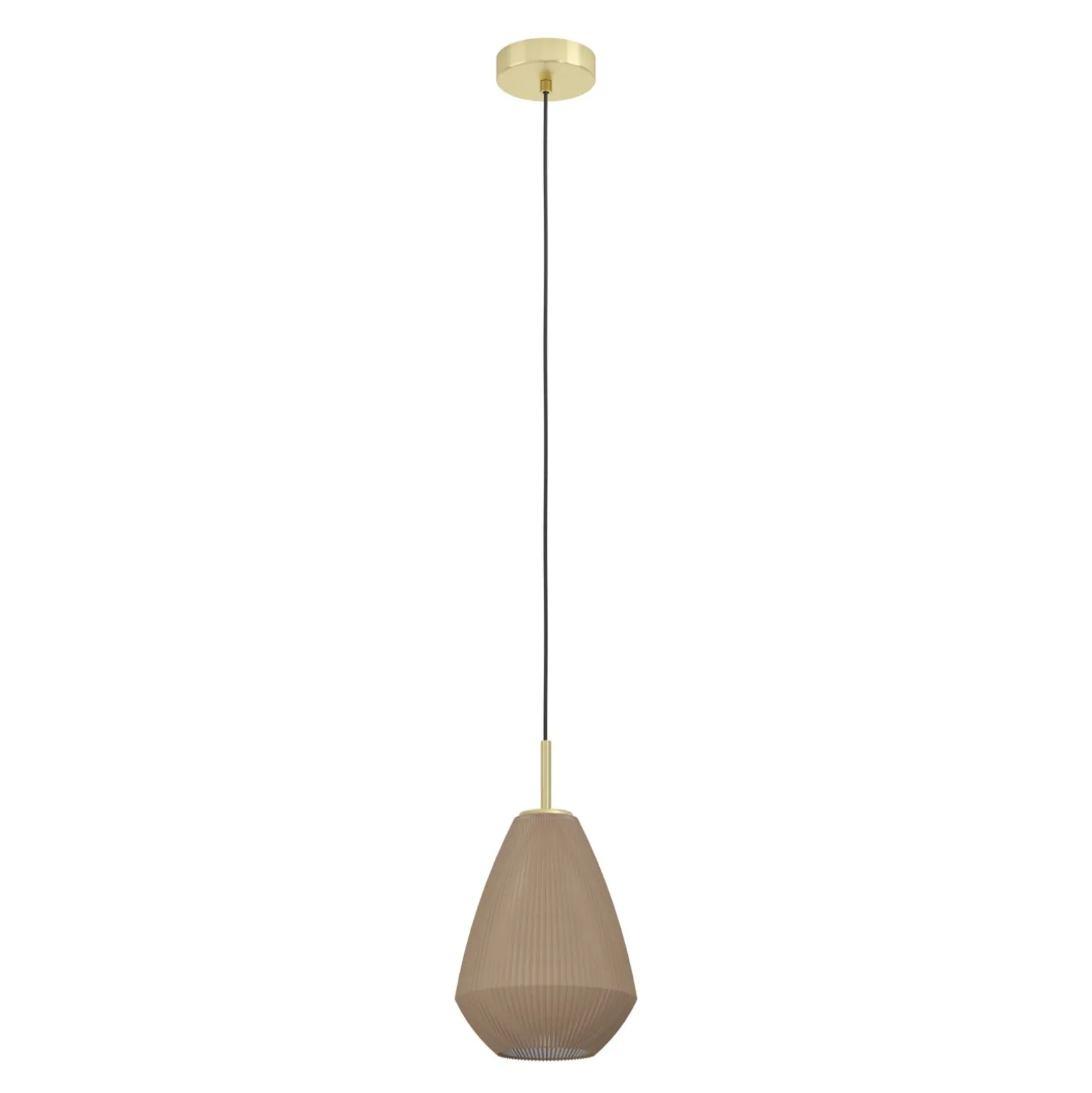 Eglo Pendellampa Caprarola Stål Guld | 200mm - Passande För 1x E27