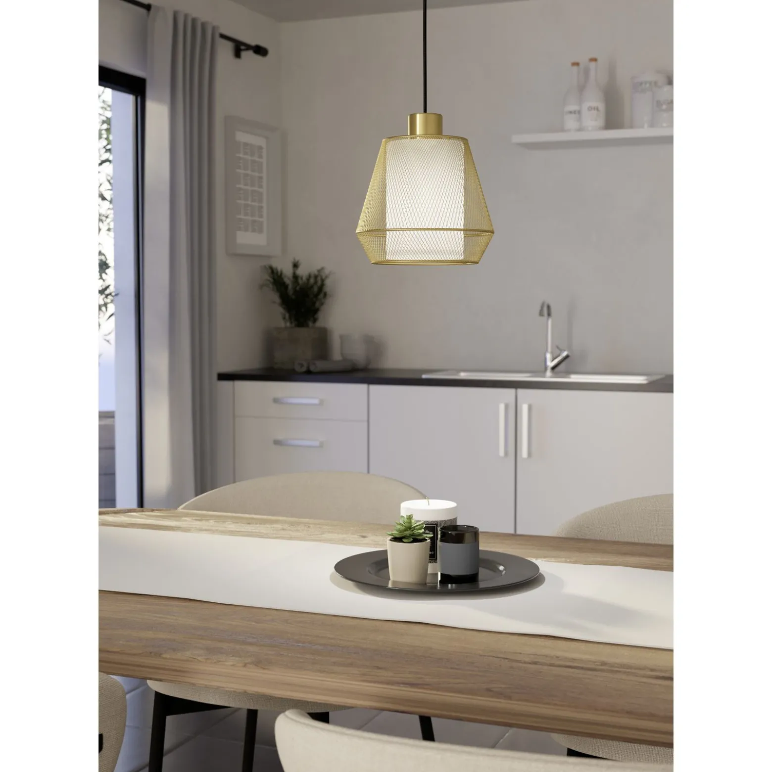 Eglo Pendellampa Ciudadela Stål Svart | 180mm - Passande För 1x E27