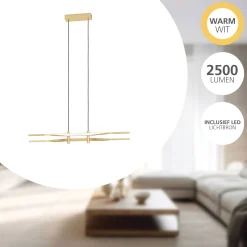 Eglo Pendellampa Colmeal Stål Guld 21W 2500lm - 830 Varm Vit