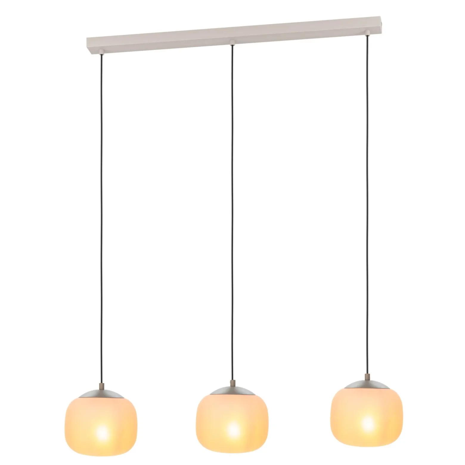 Eglo Pendellampa Cominio Stål Beige | Passande För 3x E27