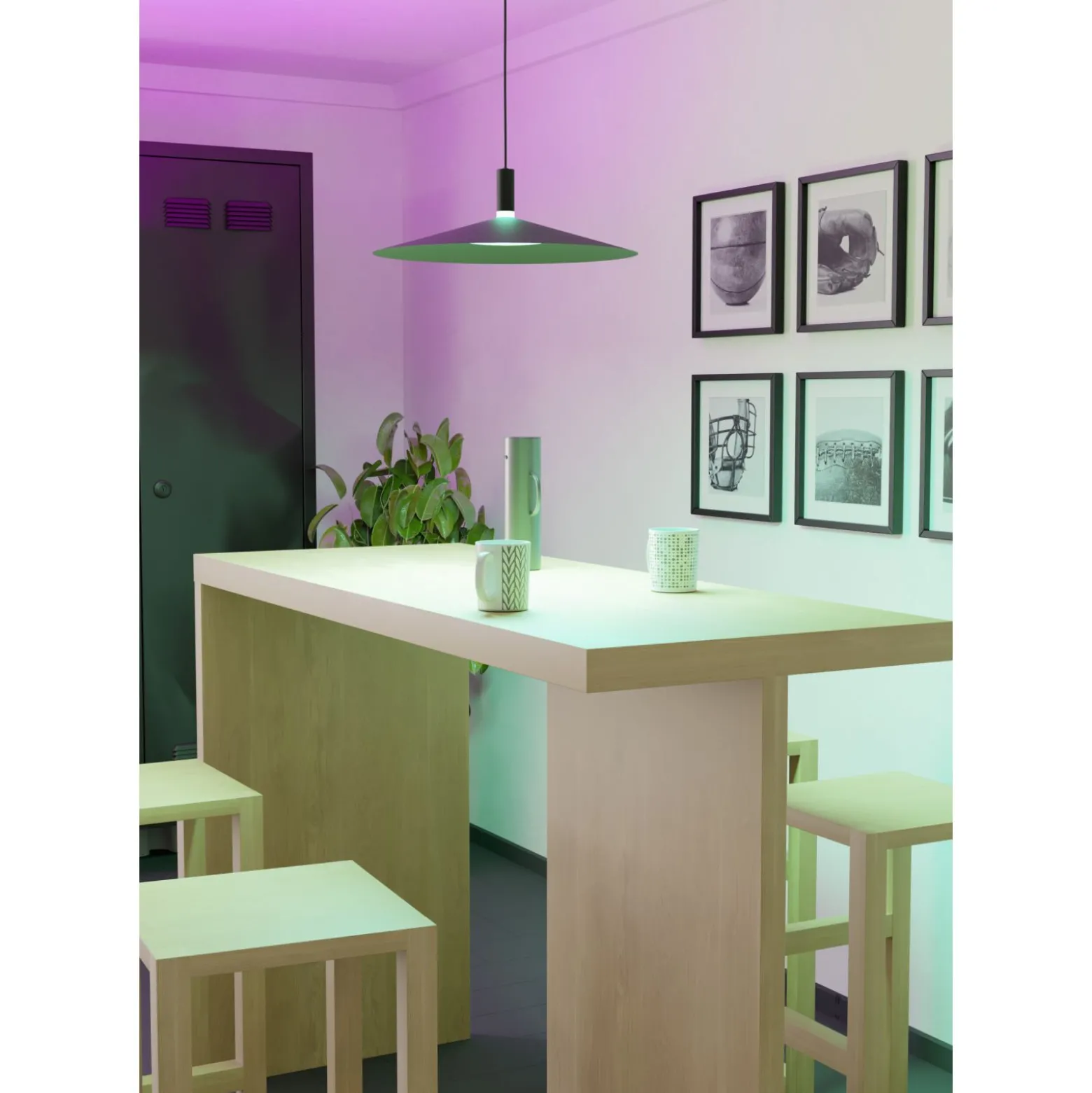 Eglo Pendellampa Conomavilla-Z Stål Svart 15W 2000lm - 827-865 Justerbar Vit | 450mm - Dimbar