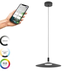 Eglo Pendellampa Conomavilla-Z Stål Svart 15W 2000lm - 827-865 Justerbar Vit | 450mm - Dimbar