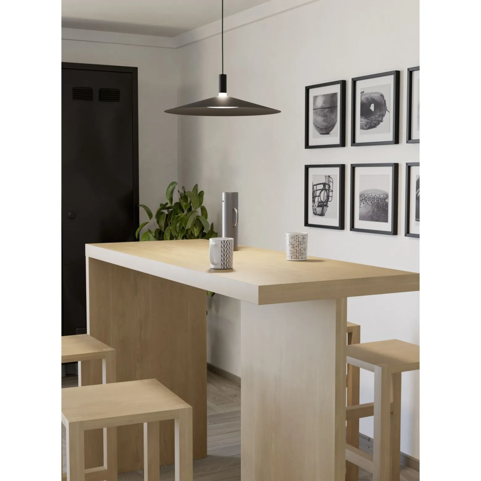 Eglo Pendellampa Conomavilla-Z Stål Svart 15W 2000lm - 827-865 Justerbar Vit | 450mm - Dimbar