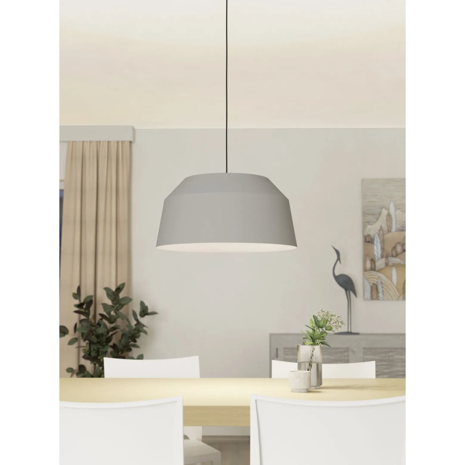Eglo Pendellampa Contrisa Stål Grå | 520mm - Passande För 1x E27