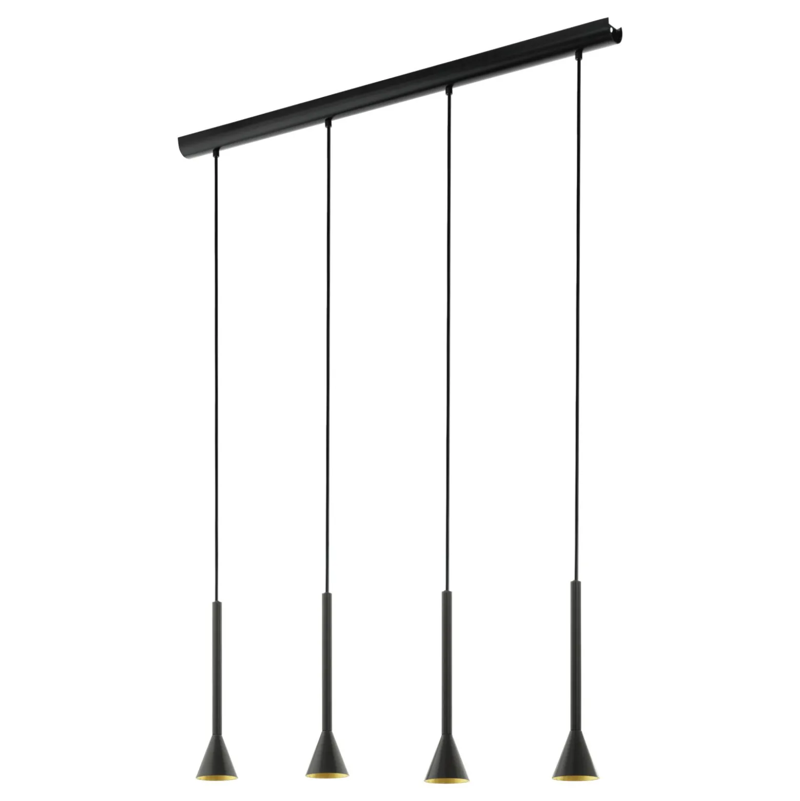 Eglo Pendellampa Cortaderas Stål Svart 4W 400lm - 830 Varm Vit
