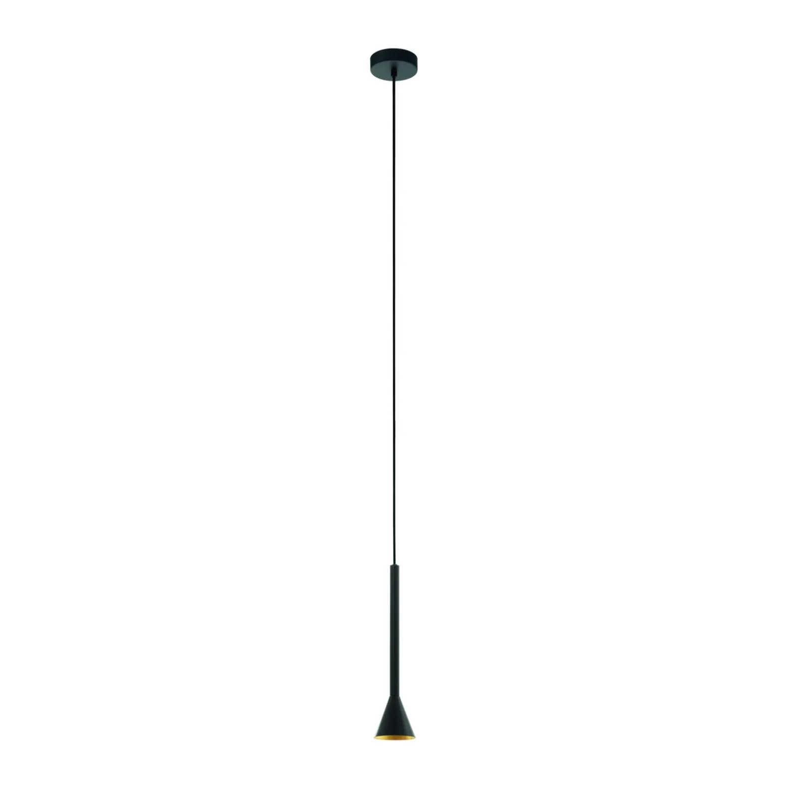 Eglo Pendellampa Cortaderas Stål Svart 4W 400lm - 830 Varm Vit | 95mm