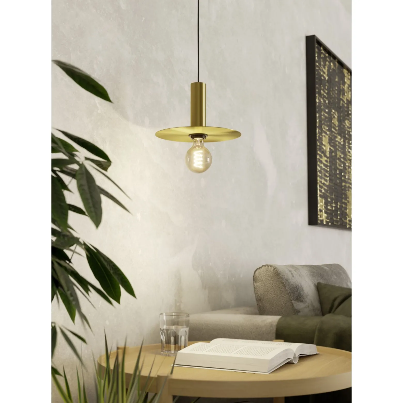 Eglo Pendellampa Escandell Stål Svart | 250mm - Passande För 1x E27