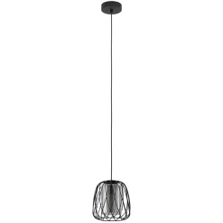 Eglo Pendellampa Floresta Stål Svart | 195mm - Passande För 1x E27