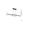 Eglo Pendellampa Fraioli-Z Aluminium Svart 17W 2400lm - 827-865 Justerbar Vit + RGB | IP20 - Zigbee Dimbar