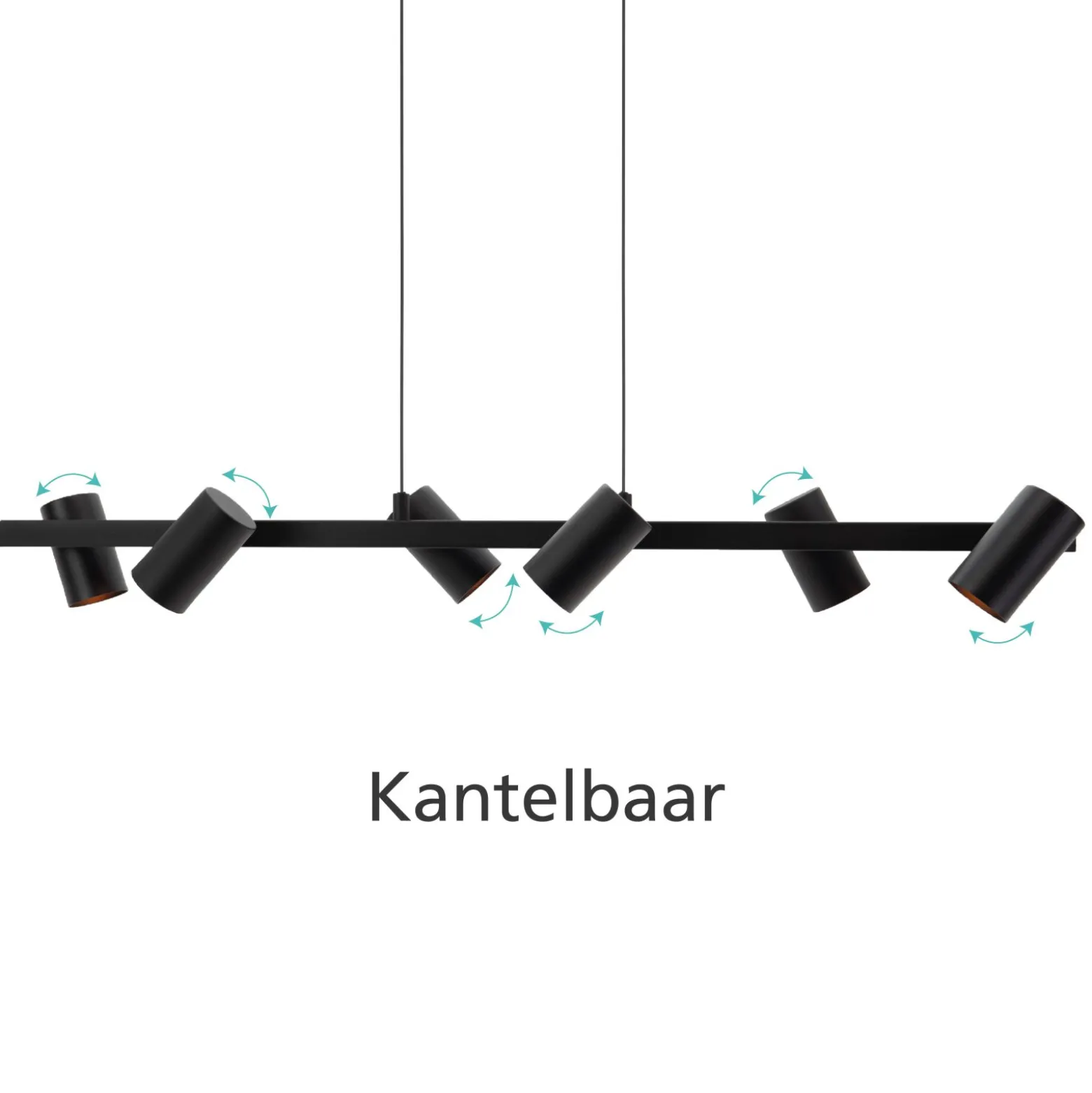 Eglo Pendellampa Gatuela 1 Stål Svart | Passande För 6x E14