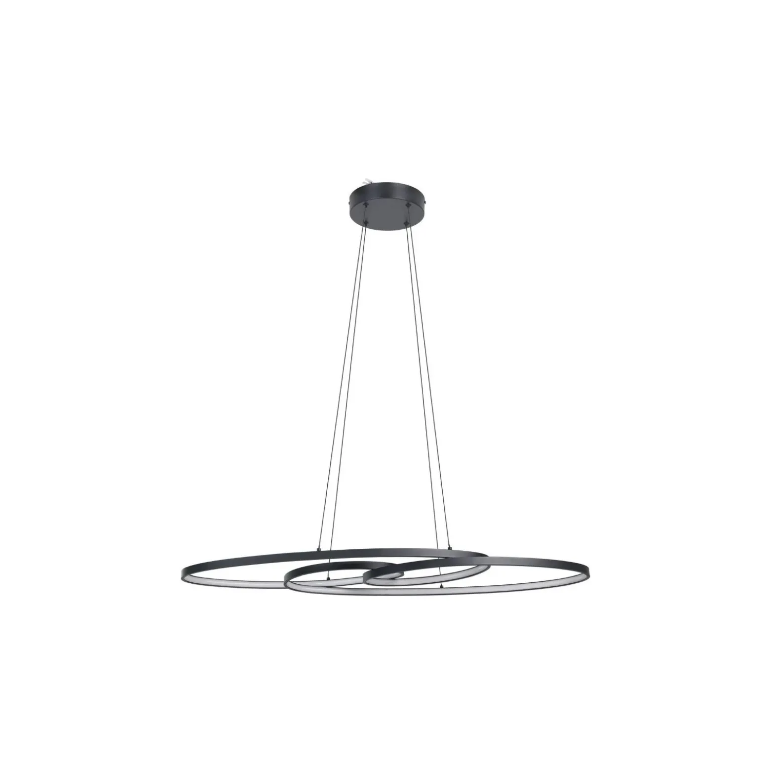 Eglo Pendellampa Gianella Stål Svart 38W 4400lm - 830 Varm Vit | Dimbar