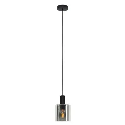 Eglo Pendellampa Gorosiba Stål Svart | 150mm - Passande För 1x E27