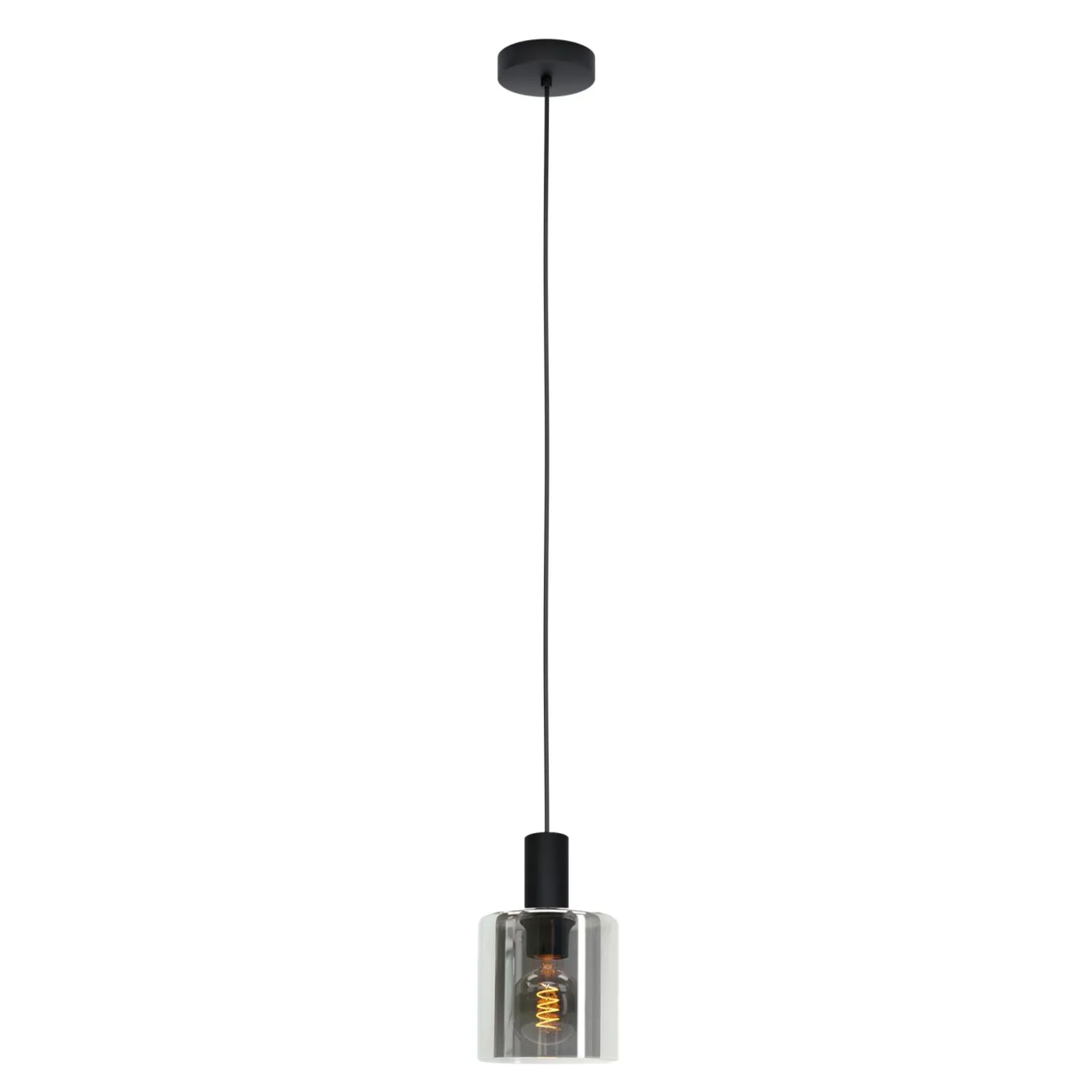 Eglo Pendellampa Gorosiba Stål Svart | 150mm - Passande För 1x E27