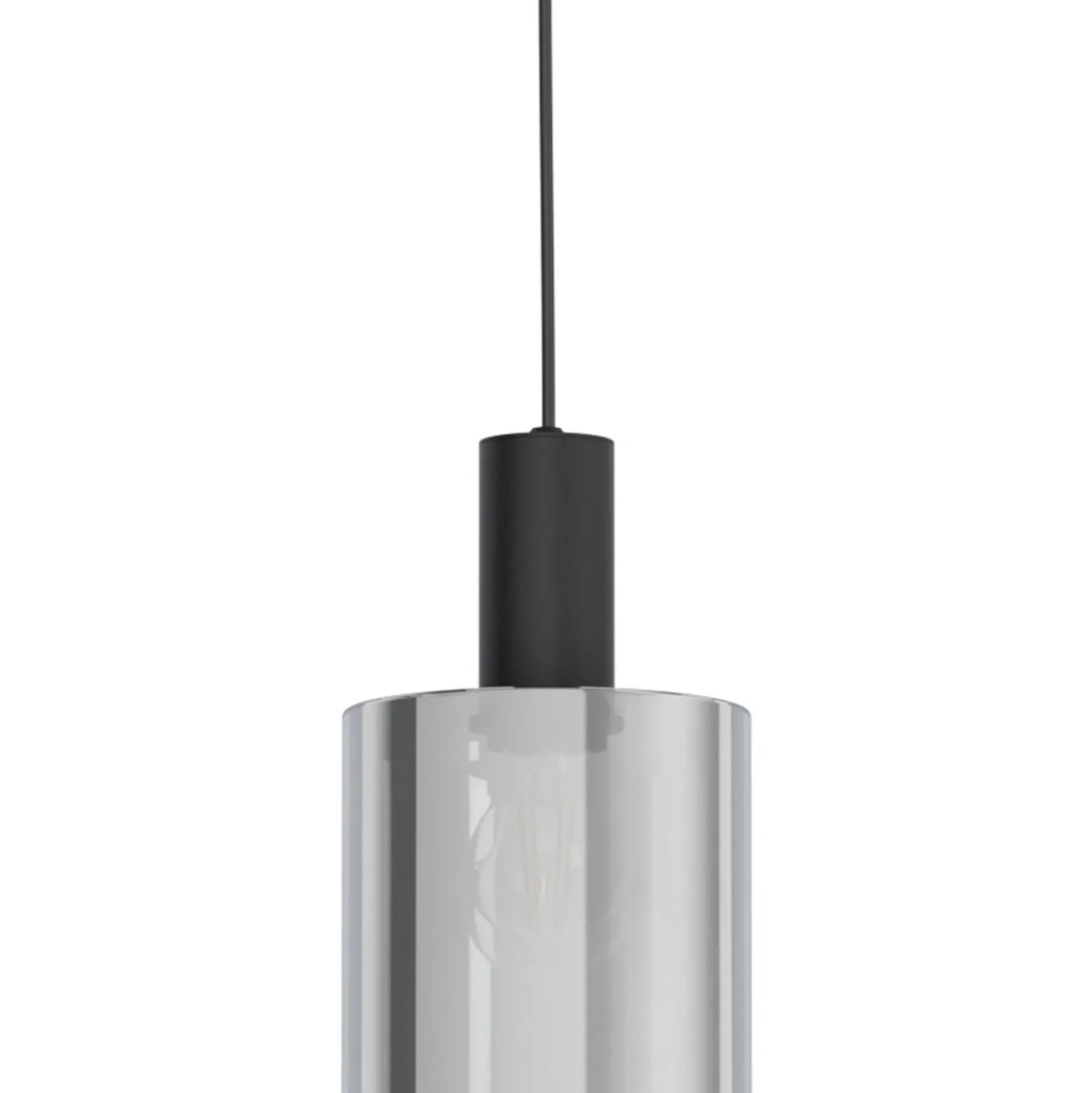 Eglo Pendellampa Gorosiba Stål Svart | 150mm - Passande För 1x E27