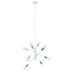 Eglo Pendellampa Gradoli Stål Vit | 710mm - Passande För 8x E27