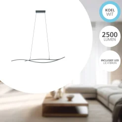 Eglo Pendellampa Grisolia Stål Svart 20W 2500lm - 840 Kallvit