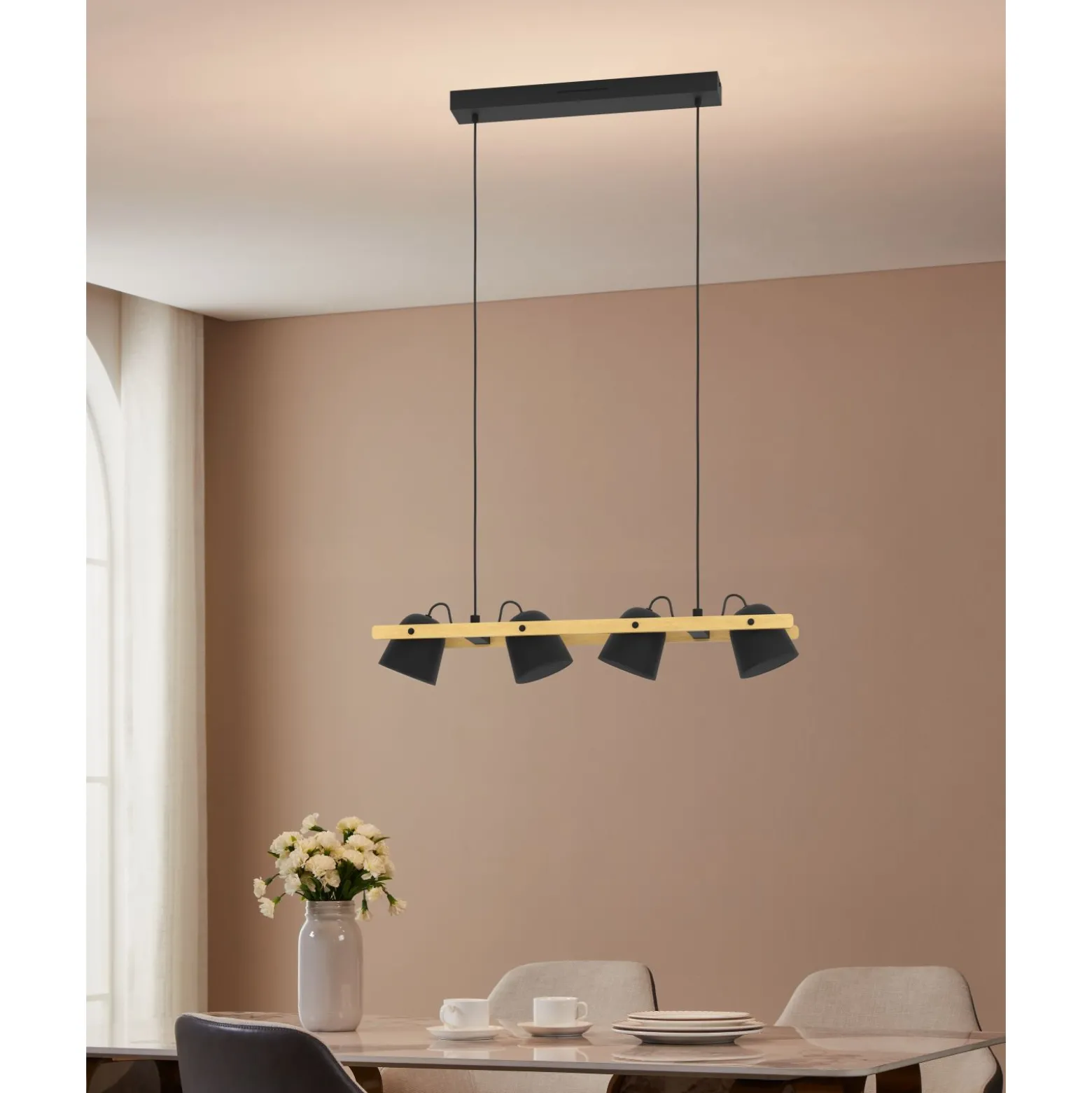 Eglo Pendellampa Hornwood-Z Stål Svart 3W 550lm - 827-865 Justerbar Vit | Dimbar