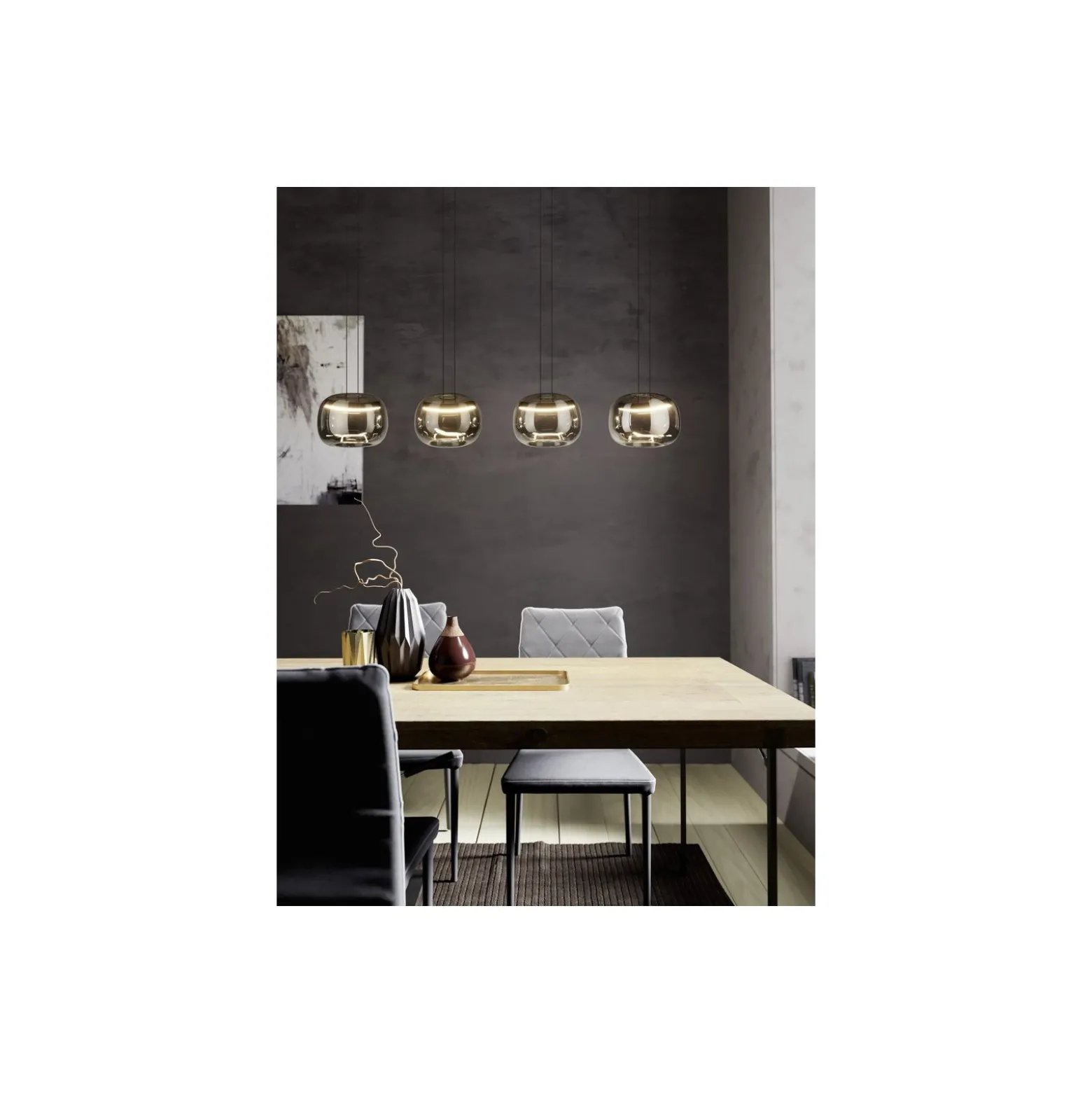 Eglo Pendellampa Hortunas Stål Svart 5.8W 690lm - 830 Varm Vit | IP20 - Dimbar