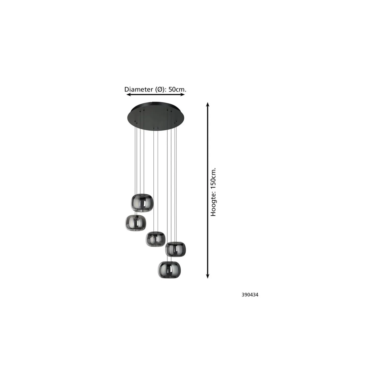 Eglo Pendellampa Hortunas Stål Svart 5.8W 690lm - 830 Varm Vit | IP20 - Dimbar