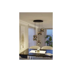 Eglo Pendellampa Hortunas Stål Svart 5.8W 690lm - 830 Varm Vit | IP20 - Dimbar