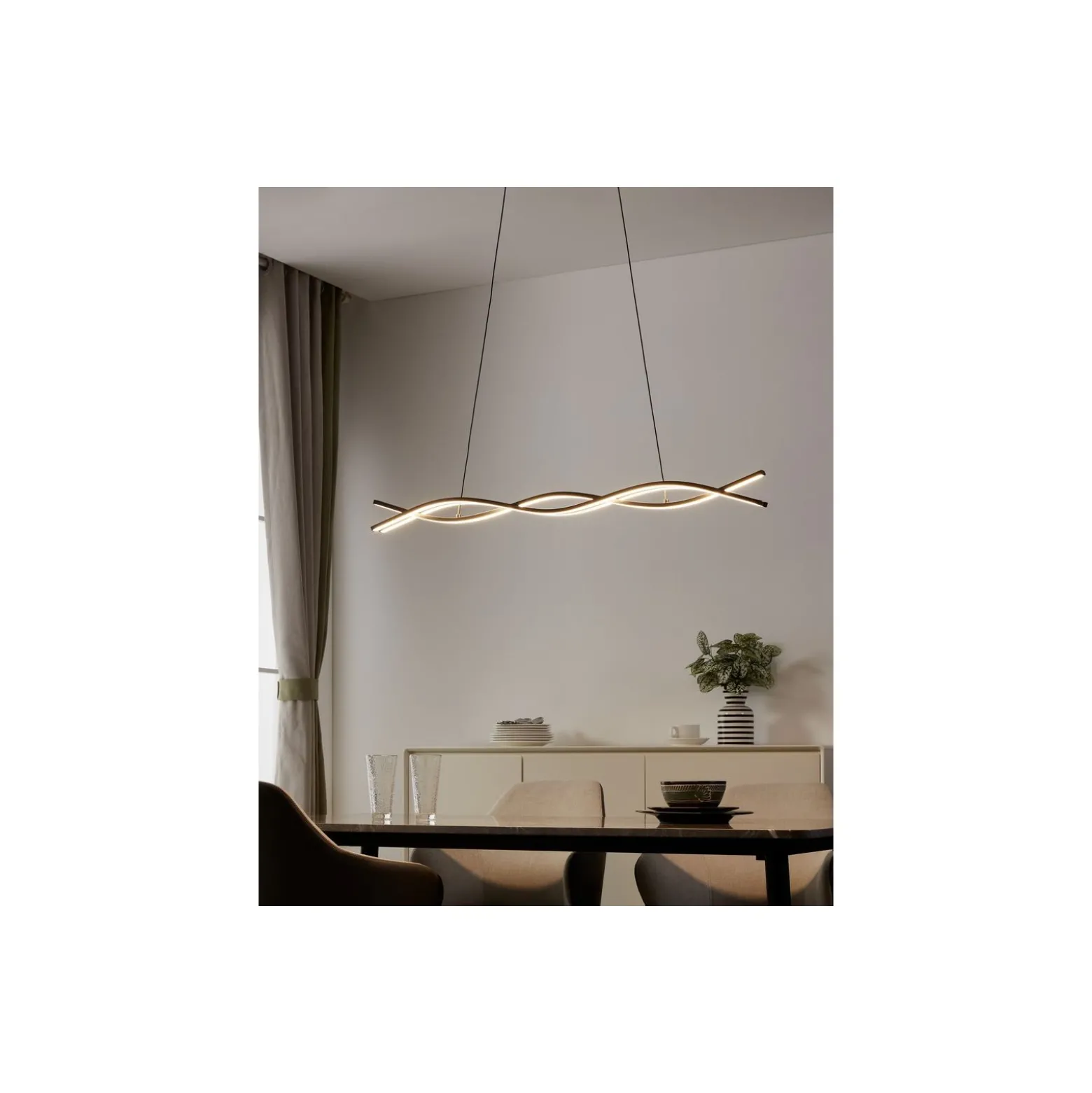 Eglo Pendellampa Lasana 3 Stål Aluminium Svart 11W 1500lm - 830 Varm Vit | IP20