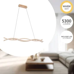 Eglo Pendellampa Lasana 4 Stål Brun 35W 5300lm - 830 Varm Vit