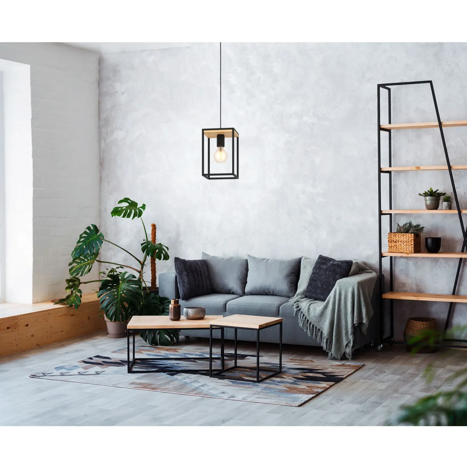Eglo Pendellampa Libertad Stål Svart | Passande För 1x E27