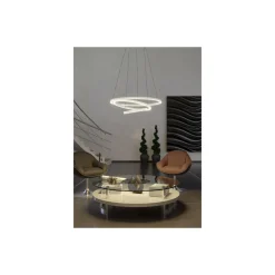 Eglo Pendellampa Lobinero-Z Aluminium Stål Vit 40W 6100lm - 830-865 Justerbar Vit | IP20 - Zigbee Dimbar