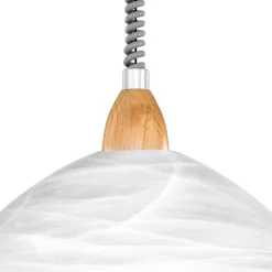 Eglo Pendellampa Lord 2 Trä Silver | 360mm - Passande För 1x E27