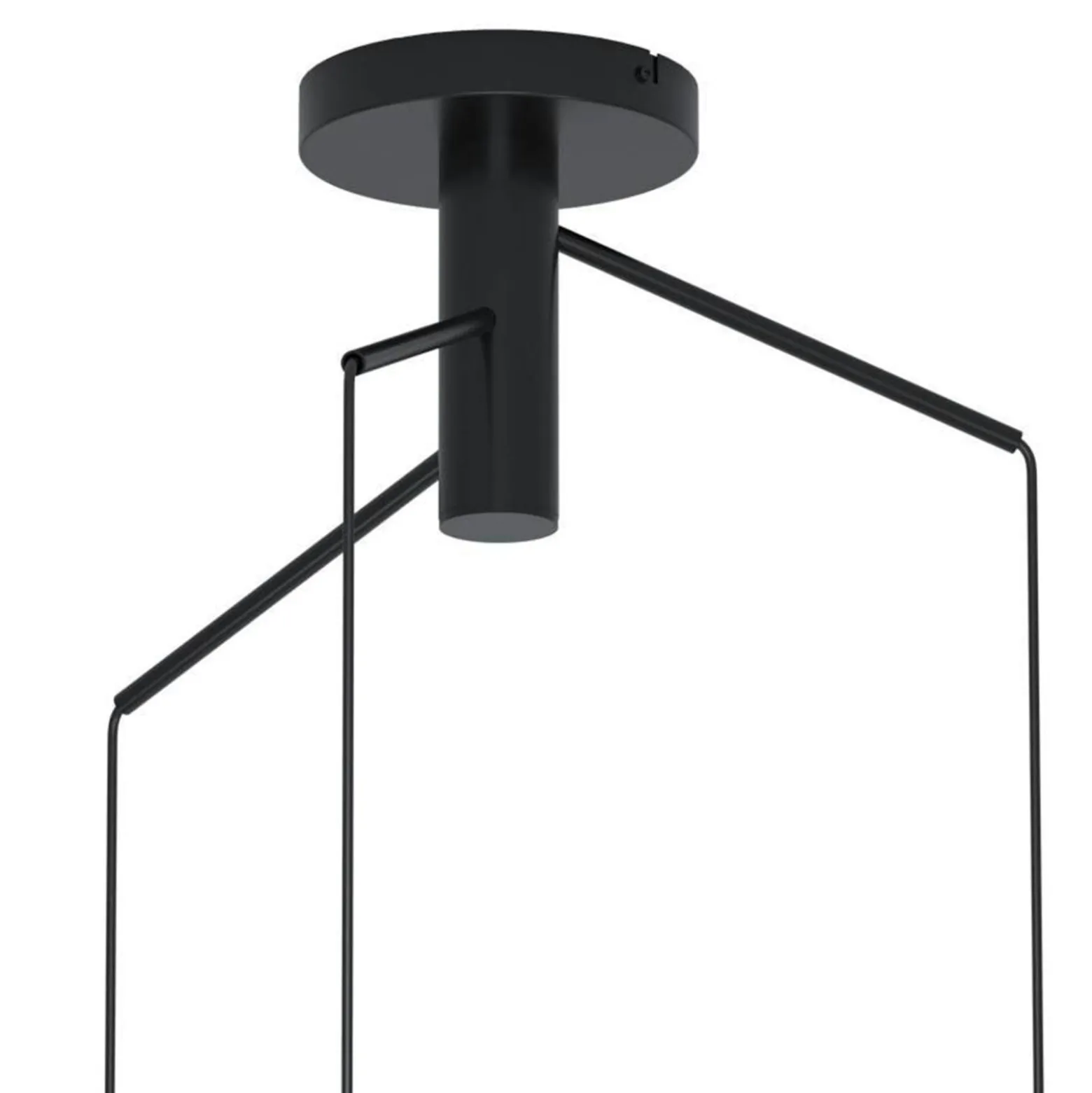 Eglo Pendellampa Mantunalle Stål Svart | 620mm - Passande För 3x E27
