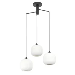 Eglo Pendellampa Mantunalle Stål Svart | 620mm - Passande För 3x E27
