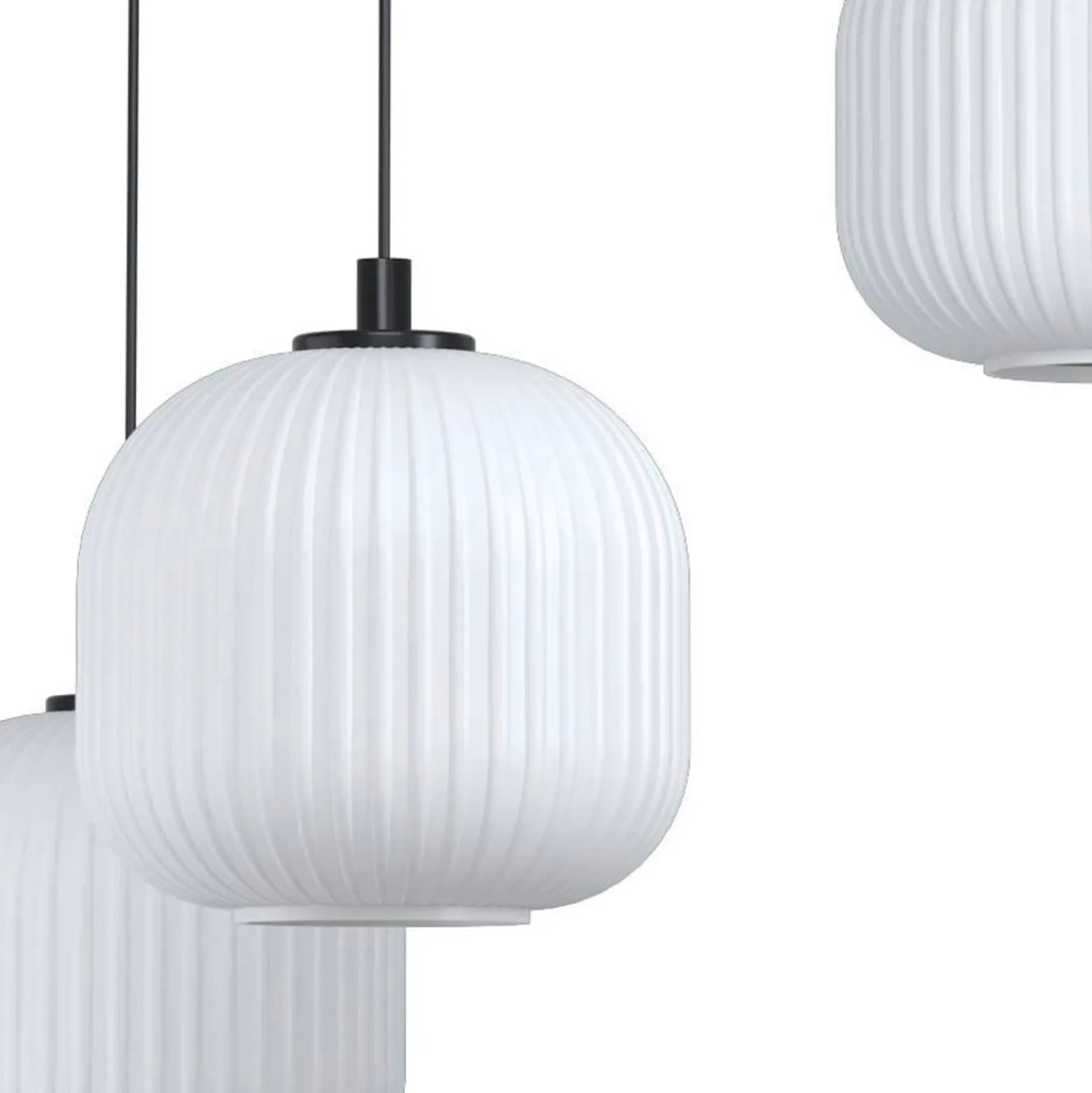 Eglo Pendellampa Mantunalle Stål Svart | 620mm - Passande För 3x E27