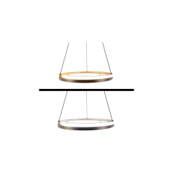 Eglo Pendellampa Mezzomonte Aluminium Stål Brons Svart 20W 1600lm - 827-865 Justerbar Vit | IP20 - Dimbar